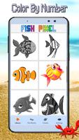Fish Coloring - Color By Number:PixelArt Affiche