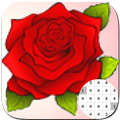 Flower Coloring By Number:PixelArt