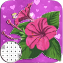 Flower Purple PixelARt Coloring By Number APK