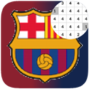 Football Logo Coloring - Color By Number:PixelArt aplikacja