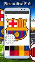Football Logo Coloring - Color By Number:PixelArt تصوير الشاشة 3