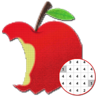 Fruit Coloring Color By Number-PixelArt icono