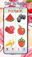 Fruit Coloring Color By Number-PixelArt Plakat
