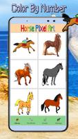 Horse Animal. Coloring Number ポスター