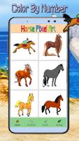 Horse Animal. Coloring Number पोस्टर