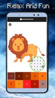 Lion Coloring By Number-PixelArt capture d'écran 3