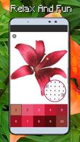 Lily Flowers Coloring By Number-PixelArt syot layar 3