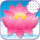 Lotus Flower Coloring: Color By Number_Pixel Art أيقونة