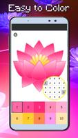 Lotus Flower Coloring: Color By Number_Pixel Art capture d'écran 2