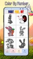 Rabbit Coloring By Number โปสเตอร์