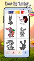 Rabbit Coloring By Number plakat