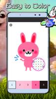 Rabbit Coloring By Number imagem de tela 2