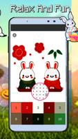 Rabbit Coloring By Number syot layar 3