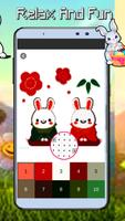 Rabbit Coloring By Number imagem de tela 3