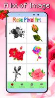 Roses Flowers Coloring - Color By Number_PixelArt imagem de tela 1