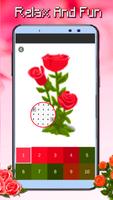 Roses Flowers Coloring - Color By Number_PixelArt screenshot 3