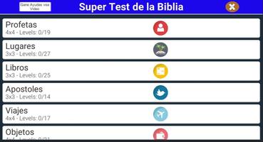 SUPER TEST DE LA BIBLIA Affiche