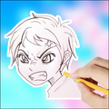 How to draw anime step by step offline