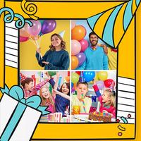 Collage de Cumpleaños Marcos تصوير الشاشة 2