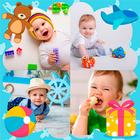 Collage fotos bebes simgesi