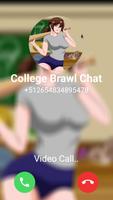 College Brawl Prank Video Call постер