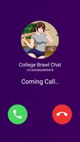 College Brawl Prank Video Call captura de pantalla 2