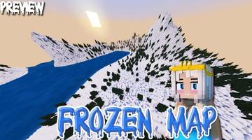 Cool Frozen Map PE Affiche