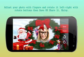 Christmas Photo Frame Maker captura de pantalla 2