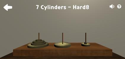 Tower of Hanoi - Classic math puzzle in 3d الملصق