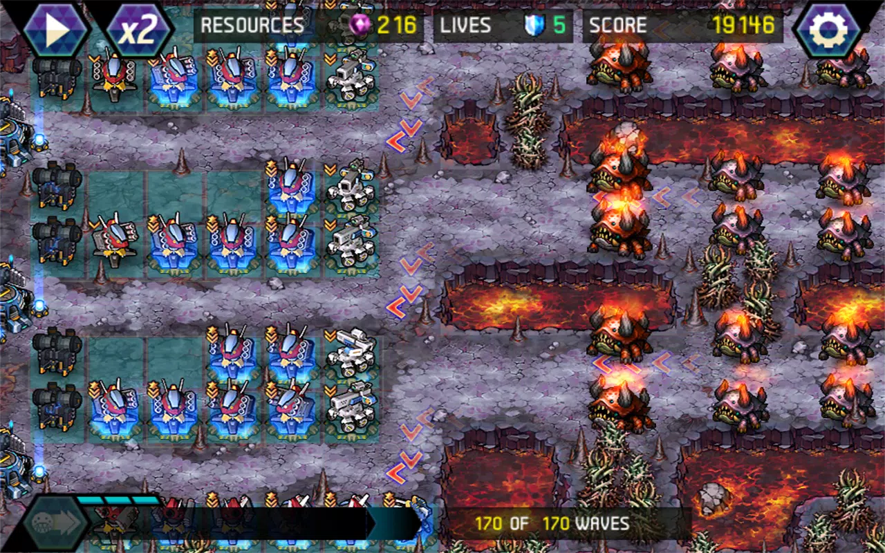 Android向けのタワーディフェンス Infinite War Apkをダウンロードしましょう
