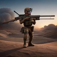 commando desert sniper shooter Affiche