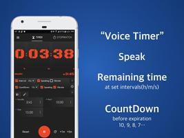 Speaking Timer Voice Stopwatch পোস্টার