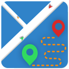 แผนที่และเส้นทาง GPS ไอคอน