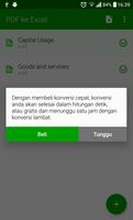 Mengkonversi PDF ke Excel syot layar 2