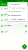 PDF para Excel imagem de tela 4