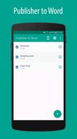 Publisher to Word постер