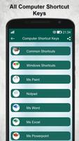 Computer keyboard key shortcut постер