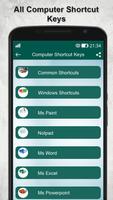 Computer keyboard key shortcut โปสเตอร์