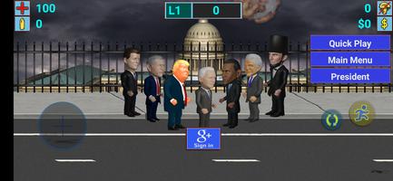 Aliens vs President poster