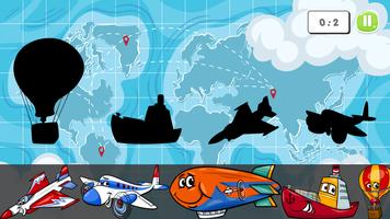 Shadow Puzzle For Kids -education,animals,vehicles captura de pantalla 2