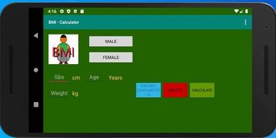 BMI - Calculator capture d'écran 1