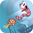 Fish Eat Worms: Tap Tap Arcade icône