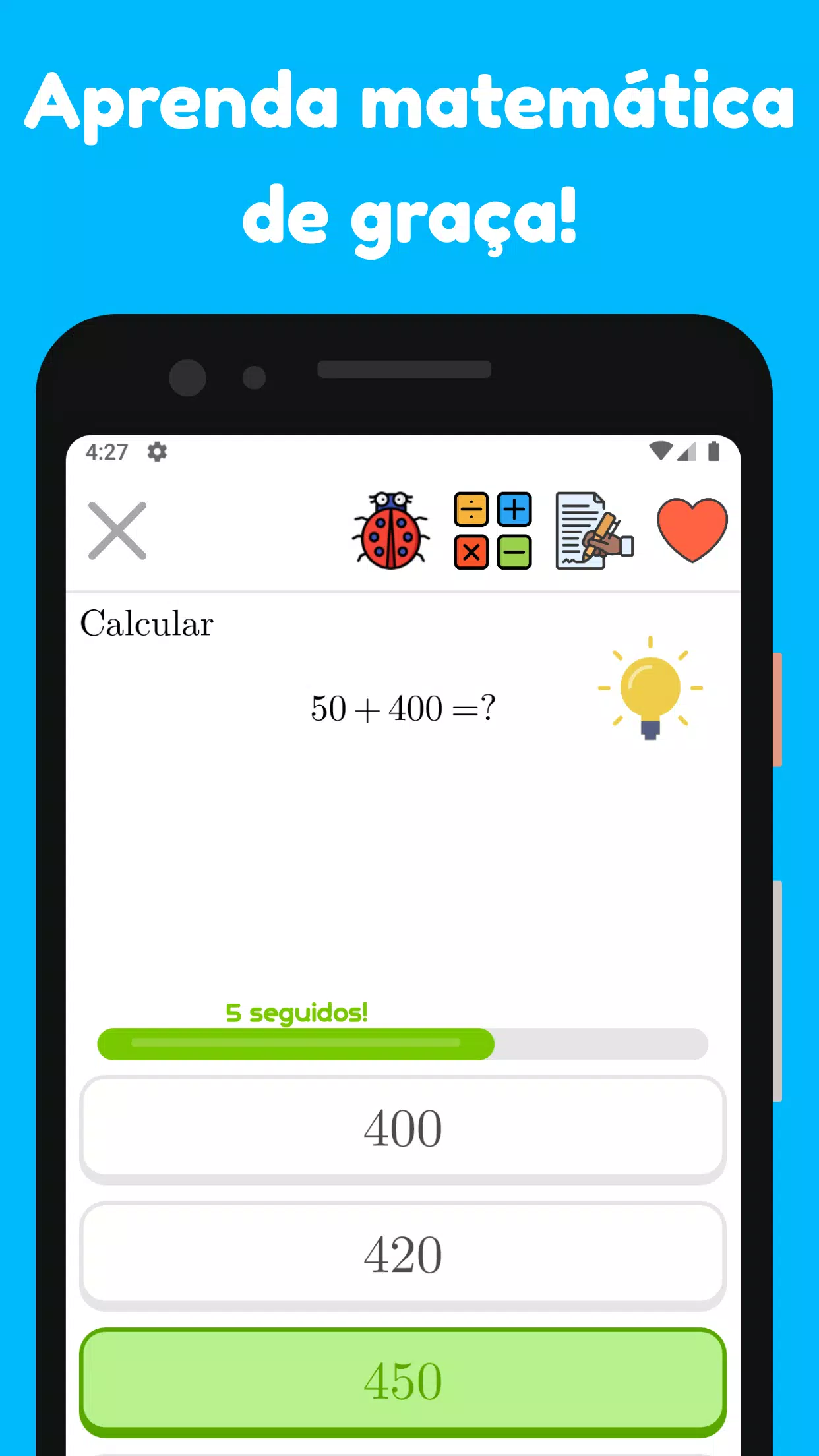 Desafio de Fração: Matematica – Apps no Google Play