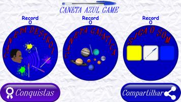 Caneta azul الملصق