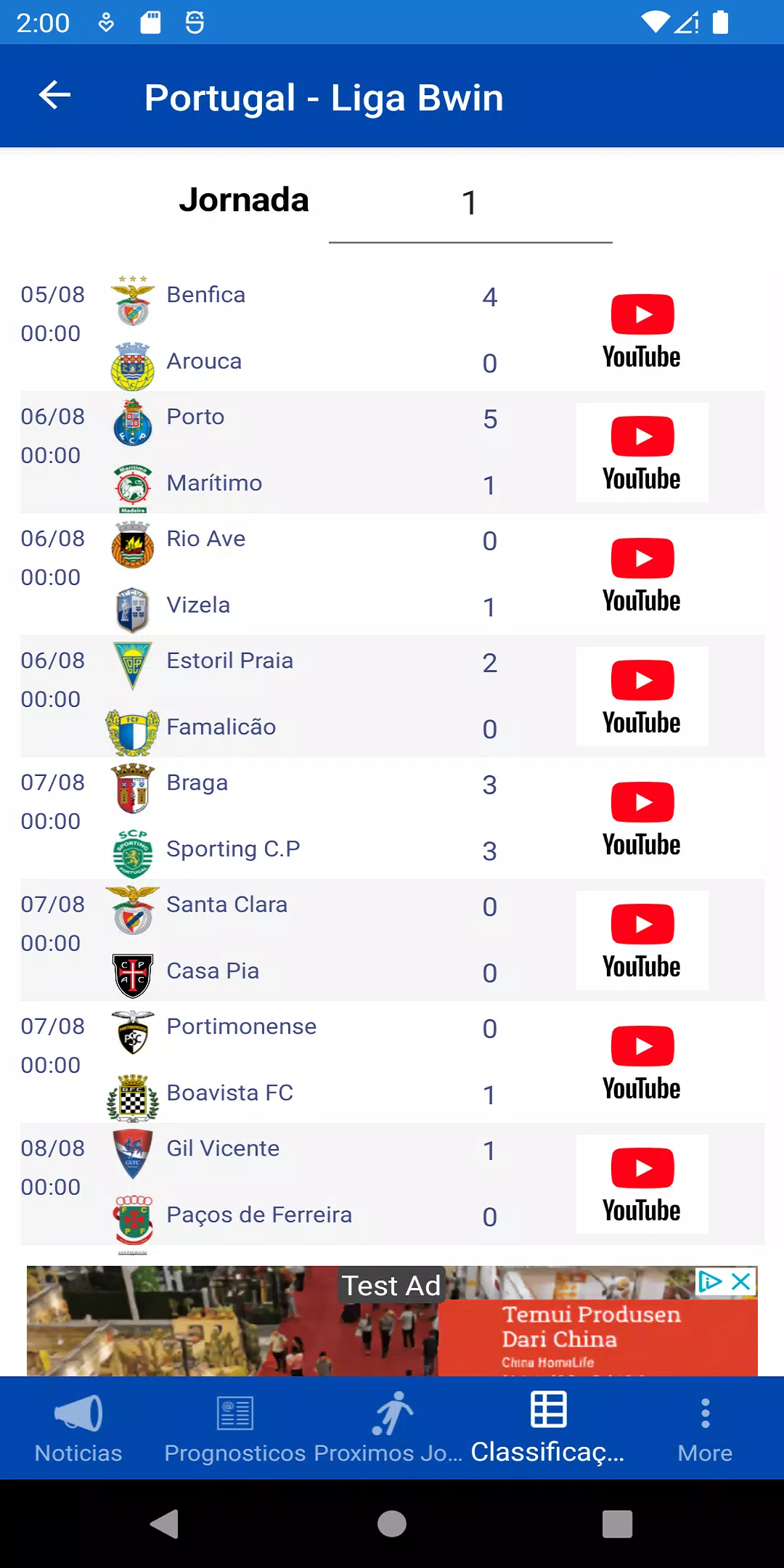 Download do APK de Primeira Liga Portugal para Android