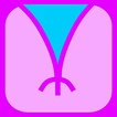 Vibrator-Vibratie voor vrouwen-icoon
