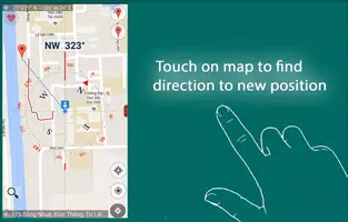 برنامه‌نما Compass Coordinate عکس از صفحه