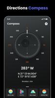 Digital Compass directions app poster