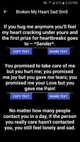 3 Schermata Broken My Heart Sad SmS