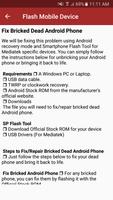 Flash Dead Mobile Phone Guide capture d'écran 2